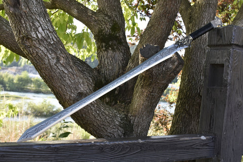 Handmade Stainless Steel Sword With Brass Dragon Handle#1010