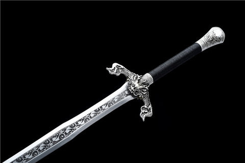 Dragon Sword  Spring Steel With  Artificial Leather Sheath#1182