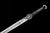 Handmade Manganese Steel Chinese Sword With Black Sheath#1240