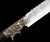Handmade Damascus Steel Chinese Sword With Brown Sheath#1235