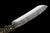 Handmade Damascus Steel Chinese Sword With Brown Sheath#1235