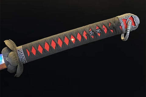 Red Undead Cut Katana  Sekiro: Shadows Die Twice Wolf Sword Handmade High Manganese Steel with Sheath#1297