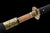 Handmade Wooden Katana Rosewood Blade Practice Sword With Golden Sheath #1488