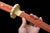 Handmade Wooden Tachi Mahogany Blade Practice Tachi With Red Scabbard #1468