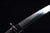 Handmade Japanese T10 Steel Short Tanto Sword With Black Scabbard Clay Tempered #1410