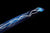 Handmade Japanese Manganese Steel Short Tanto  Sword With Blue Lightning Blade #1437