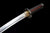 Handmade Japanese Spring Steel Short Tanto  Sword With Black Red Scabbard #1445