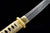 Handmade Japanese T10 Steel Short Tanto  Sword With Pink Scabbard Clay Tempered #1427