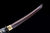 Handmade Japanese Damascus Steel Short Tanto Sword With Blue Zebra Grain Blade #1407