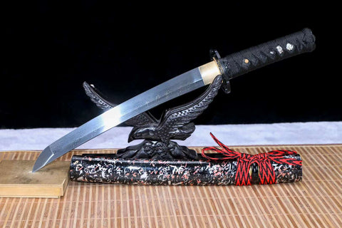 Handmade Twisted Pattern Steel Japanese Tanto With Pattern Sheath Real Tanto Sharped #1592
