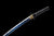 Handmade Japanese Wakizashi Manganese Steel With Blue Wave Blade#1558