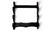 Katana Sword Stand Three-Layer Wall Mount Display Holder Black Accessories #1278