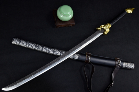 Handmade Stainless steel Chinese Sword With Dragon Head#1075