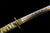 Handmade Spring Steel Full Tang Real Japanese Katana With Golden Wave Pattern Style#1119