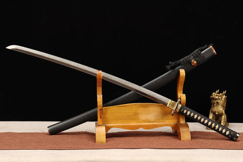 Handmade T10 Steel Full Tang Real Japanese Katana With Dragon Clay Tempered #1188