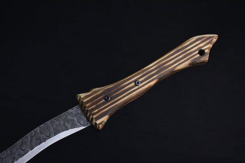 Hand-Forged Stainless Steel Sword With Leather Sheath#1087