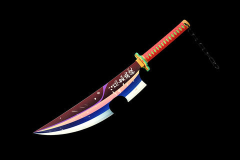 Lightsaber Sword Demon Slayer Uzui Tengen Bamboo Wood Anime Katana Red Pink Blue#1312