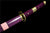 Sharped  One Piece Kitetsu katana sword Handmade T10 steel Anime Katana With Sheath Wrapped Rope Purple#1151