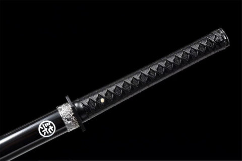 Handmade Spring steel Chinese Sword With Black Sheath#1363